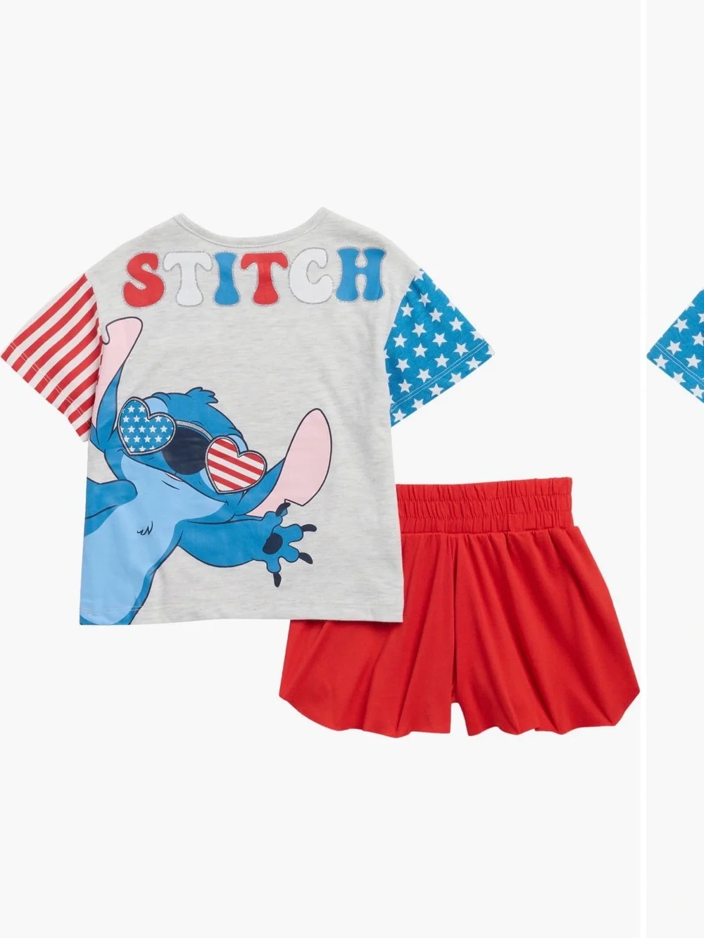 Disney Stitch Graphic-T and Shorts Set